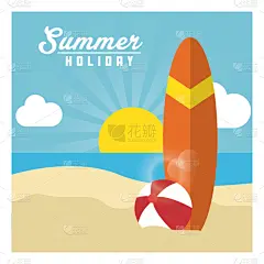 球,矢量,夏天,插画,桌子,海浪,热带气候,图像,海洋,无人
