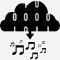 的音乐数据的云图标 页面网页 平面电商 创意素材