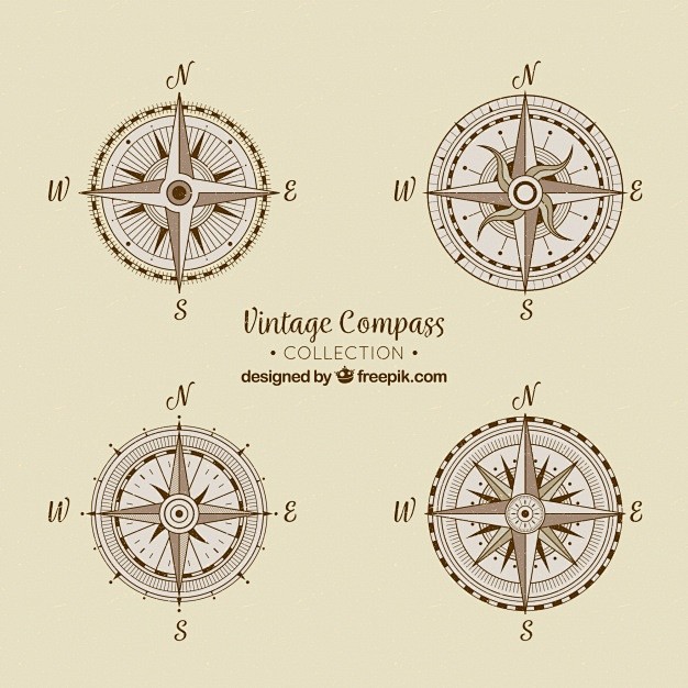 指南针罗盘图形矢量图素材