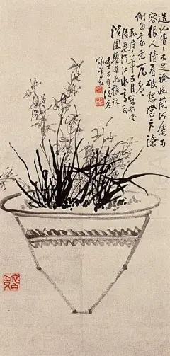  李方膺（1695-1755），中国清代画家。字虬仲，号晴江，别号秋池，抑园，白衣山人。为“扬州八怪”之一。通州（今江苏南通）人。出身官宦之家，曾任乐安县令、兰山县令、潜山县令、代理滁州知州等职，因遭诬告被罢官，去官后寓扬州借圆，自号借圆主人，以卖画为生。与李鱓、金农、郑燮等往来，工诗文书画，擅梅、兰、竹、菊、松、鱼等，注重师法传统和师法造化，能自成一格，其画笔法苍劲老厚，剪裁简洁，不拘形似，活泼生动。被列为扬州八怪之一。有《风竹图》、《游鱼图》、《墨梅图》等传世。著《梅花楼诗钞》。善画松、竹、兰、菊、梅
