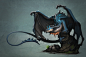 Azure Dragon, Baldi Konijn : Just a blue dragon I did as a commission.