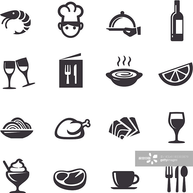 Restaurant Icons - A...
