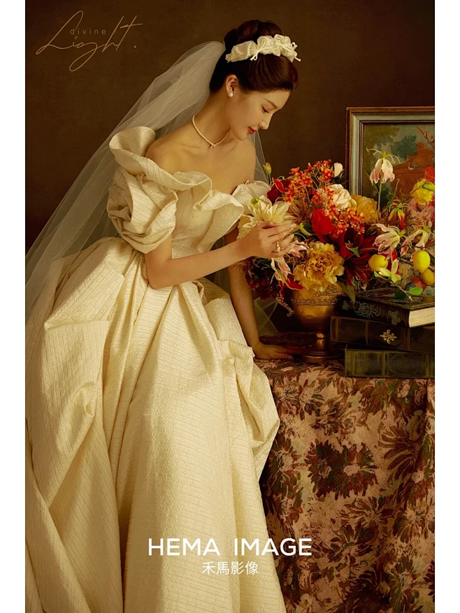 一眼就沦陷的复古油画婚纱照真的美绝了‼️