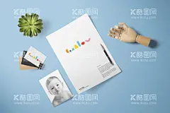  母婴样机  - 源文件下载【酷图网】画册,海报,名片,vi,样机,彩色,蓝色