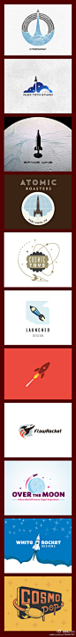 【分享】几个以火箭为创意元素的小logo~~