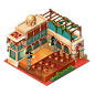 ElMadinah Game Art : The following isometric buildings were made for Elmadina Facebook game, the architectural style is inspired by the Middle eastern region, with influences of the islamic architecture etc. This project was done under the Mentorship of H