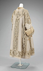 American Wool, Silk and Linen Evening Coat (back), ca. 1905