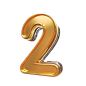psd_golden_style_3d_number_2