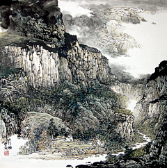 陈又新-搁浅背影采集到施云翔山水画