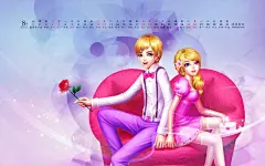 2012年8月精美日历桌面高清壁纸桌面壁纸1