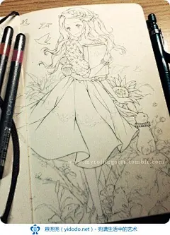 那些手稿里的美丽小情节 - 插画图片_插画师_插画壁纸_场景插画_yidodo.net - 意兜兜