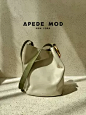 Apede Mod/春夏新品牛皮软花桶包大容量水桶可斜挎包-tmall.com天猫