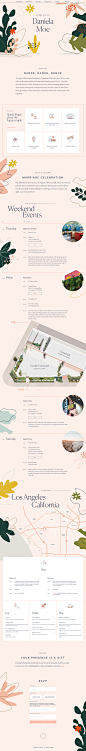 Daniela and Moe Landing Page Example: Los Angeles Wedding