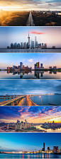 城市建筑夜景繁华都市夜景海报banner背景图3