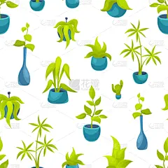 植物群,锅,四方连续纹样,可爱的,华丽的,纺织品,花盆,环境,壁纸,芦荟