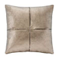 Madison Park Metallic Faux-Leather Decorative Pillow