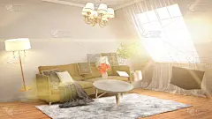 家具,绘画插图,三维图形,起居室,地震,数字0,水平画幅,无人,俄罗斯,现代