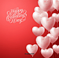 情人节心形气球唯美背景 Valentine\'s Day 平面设计 摄影图片_平面设计&摄影图片 _素材  #率叶插件，让花瓣网更好用#