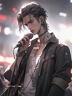 AI绘画帅哥在为谁深情演唱？-2 (4)