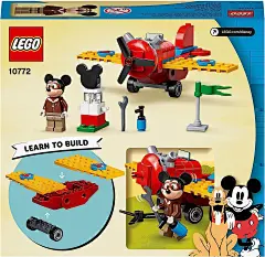 LEGO 乐高 10772 迪士尼米老鼠螺旋桨飞机，适合 4 岁以上幼儿，飞机形状的儿童玩具 : 亚马逊中国: 玩具