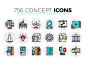 Products : Linero Icons Collection is ­a colorful & playful pack of various concept themed icons & mini illustrations. The style is based on the collection ­– Linero Templates, complimenting both bundles in quantity & compatibility.

This coll