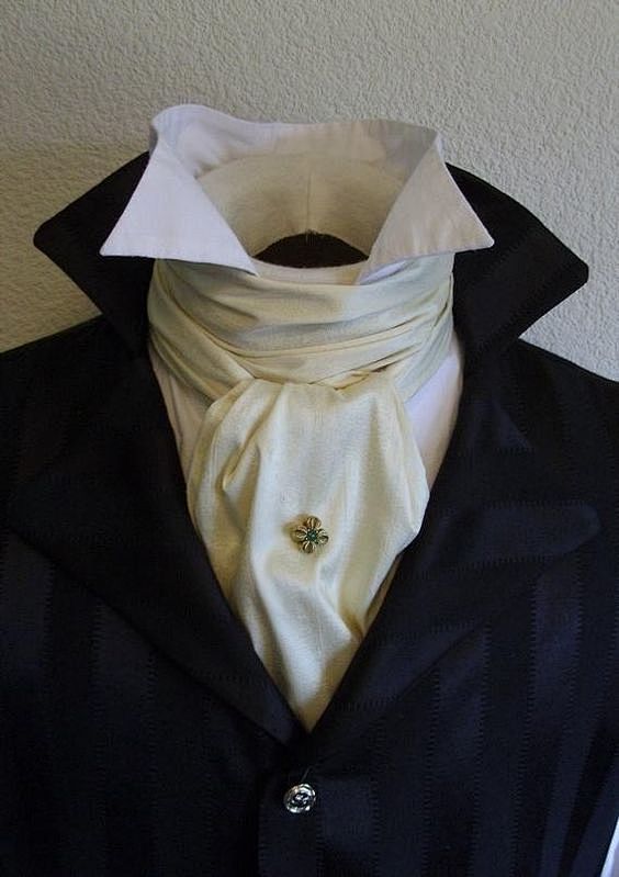 kids version regency brummel victorian ascot necktie tie cravat 