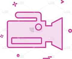 相机,计算机图标,白色,分离着色,传媒,商务,计算机,概念,图像,设计