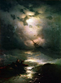 来自俄罗斯浪漫主义画家 Ivan Aivazovsky 绘画作品一组。