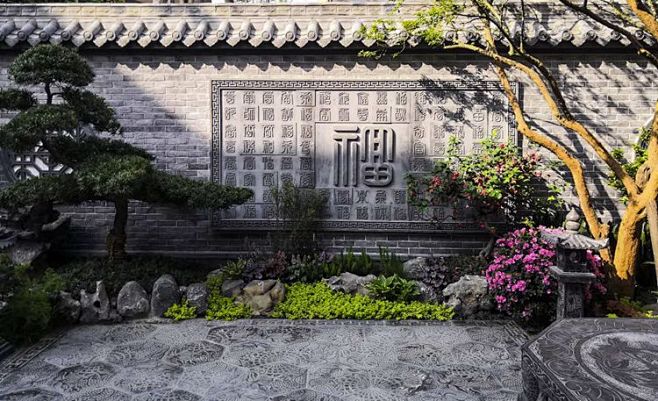 砖雕 仿古砖雕浮雕摆件 中式古建四合院影...