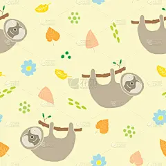 可爱的,动物手,四方连续纹样,卡通,纺织品,野生动物,壁纸,动物,绘制