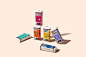 brand identity colorful graphic design  Health supplements healthy food medicine Modern Design packagedesign Packaging visual identity