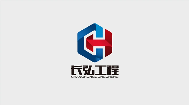 海口长弘建设公司LOGO设计-花瓣网