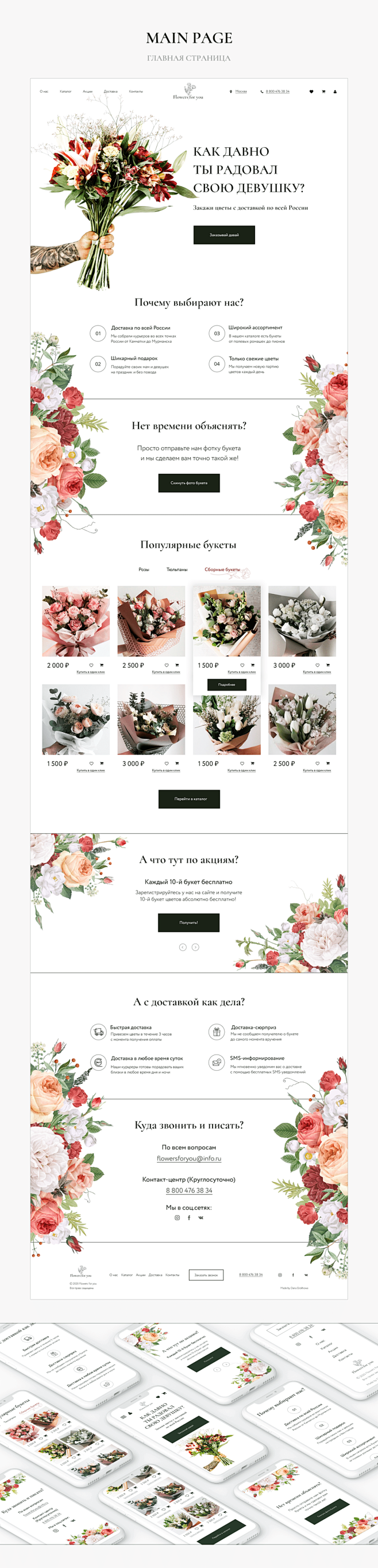 Flower delivery website