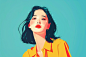 青春年轻人插图插画