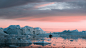 I still feel it, 2018 : A small experiment with new colors, especially the Pantone Color of the Year 2019 "Living Coral". The intense sunset in the middle of huge icebergs on a boat in Greenland was the base here.
