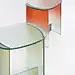 thinkk studio designs a gradient table made of auto glass :  