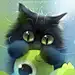 可爱猫咪绘画大眼萌 ​​​​