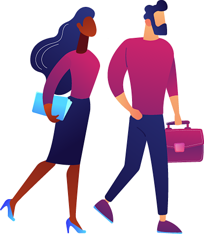 扁平化ui人物插画png免抠图