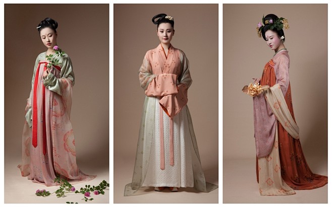 古风中国风服装参考（魏晋隋唐汉服复原装束...