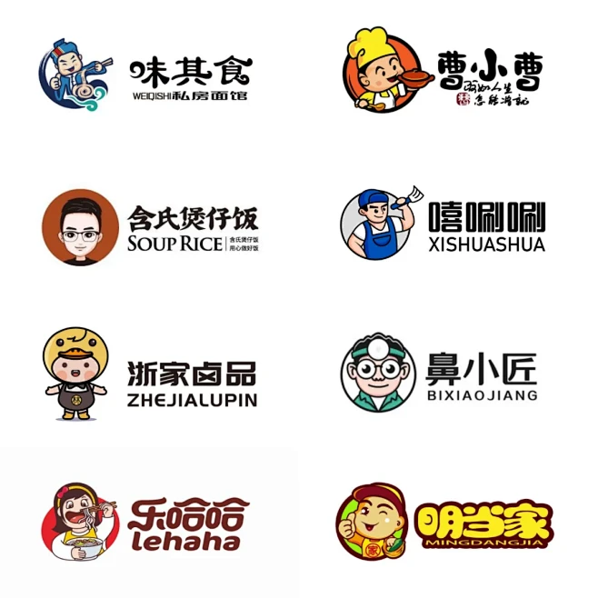 品牌卡通人物形象logo设计合集，来自特创易