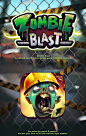 Zombie Blast - Mobile Game UI : Match the diamonds, solve the puzzles, kill the zombies and survive in a world living apocalypse. Improve your hero and make the puzzles easy.