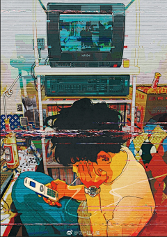 艺术兔籽采集到插画