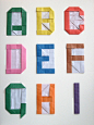 #DIY alphabet with origami