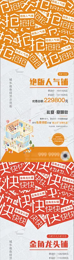 海报 地产 商铺 旺铺 价值点 创意