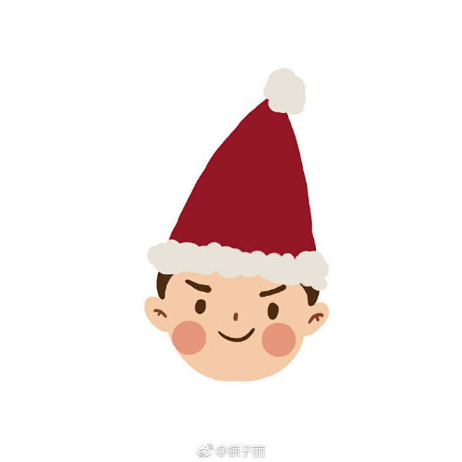 情侣头像，圣诞的萌头像，红帽子跟小鹿角 ...