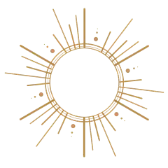 金色质感阳光欧式太阳月亮星星元素形状图案抽象AI矢量插画素材