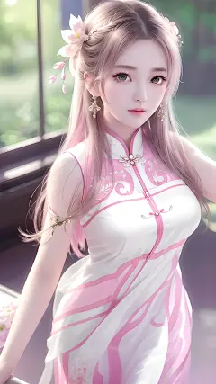 粉色旗袍 | 无界AI