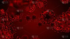 冠状病毒细菌漂浮
