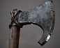 War Axe, Jared Giglio : A war axe I created, was inspired by the tv show vikings and always wanted to create my own version of a viking war axe. Modeled in Maya, textured using both photoshop and subtance painter, high poly done in Zbrush and rendered in 