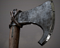 War Axe, Jared Giglio : A war axe I created, was inspired by the tv show vikings and always wanted to create my own version of a viking war axe. Modeled in Maya, textured using both photoshop and subtance painter, high poly done in Zbrush and rendered in